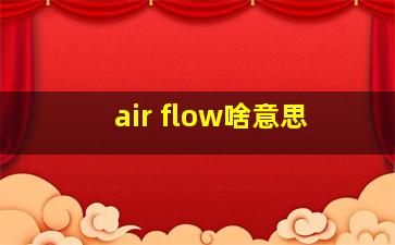 air flow啥意思